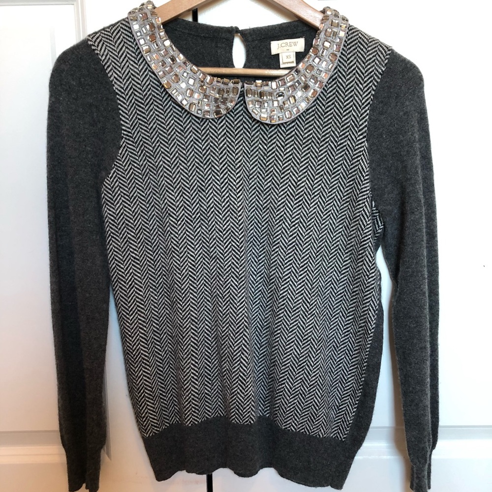 J. Crew Herringbone Sweater